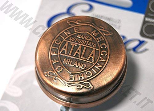 ATALA Campanello Bronzo – Stile Vintage per Bicicletta Olanda – Epoca – Freni a Bacchetta – R – Vintage – Originale Milano