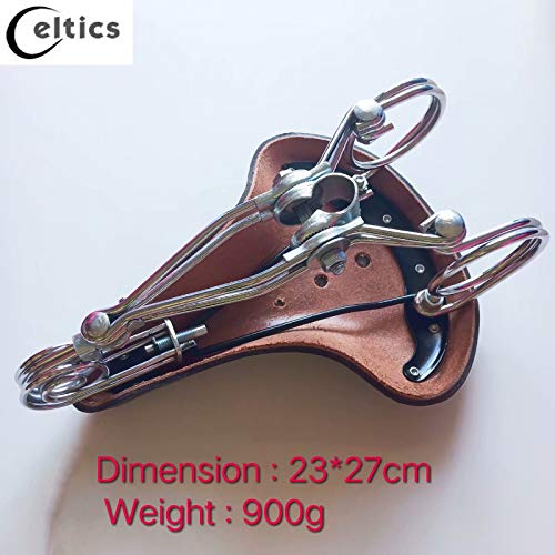 Bicicletta vintage marrone vacchetta Spring sella in vera pelle cuscino Old Circle Spring