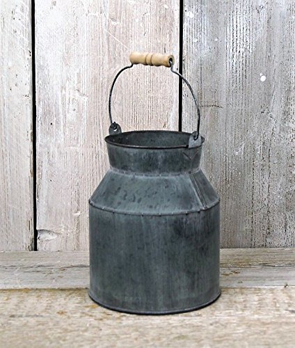 Homes on Trend Brocca di latte da tavola in stile shabby in metallo zinco