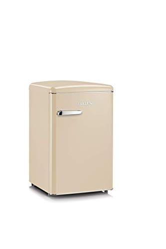 Severin RKS 8833, Frigorifero – Congelatore 106 Litri, Design Retrò, Colore Crema