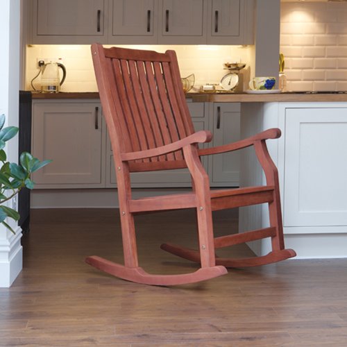 Trueshopping Sedia a Dondolo per Cucina, Patio e Veranda ‘Wellwood’