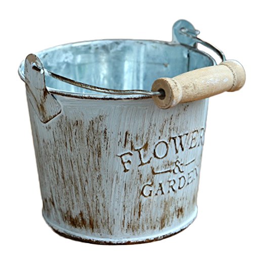 Vasi da fiori Da.Wa vintage, da appendere, secchi decorativi da giardino e balconi, METALLO, Come mostrato, 8*10cm
