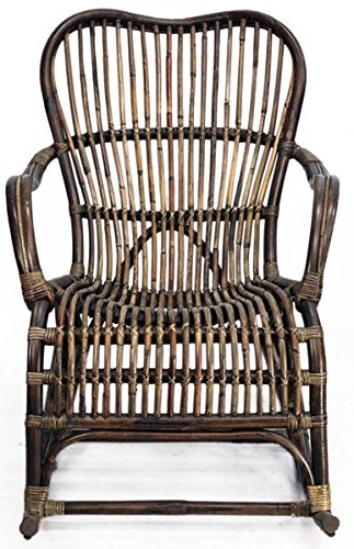 Way Home Store Sedia a Dondolo in Bamboo Marrone – 95 x 56 x 86 cm