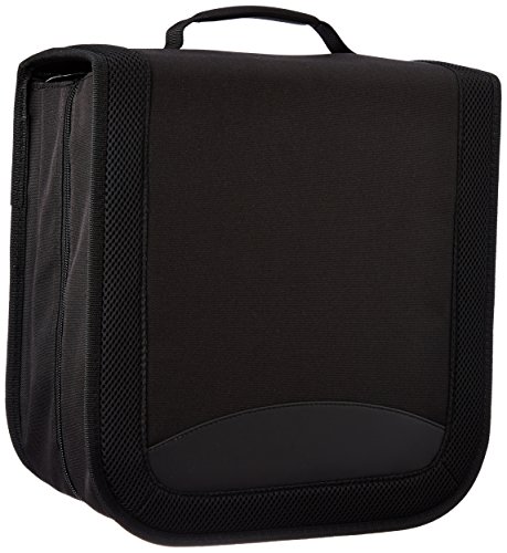 AmazonBasics – Porta 400 CD/DVD in nylon, colore: Nero