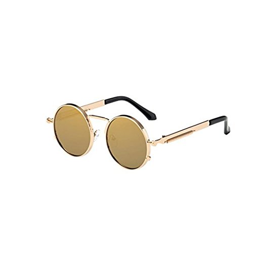 beautyjourney Occhiali da sole da donna Uomo polarizzati occhiali da sole donna rotondi vintage sunglasses cat eye – Occhiali da sole donna occhiali unisex moda UV integrato (C)