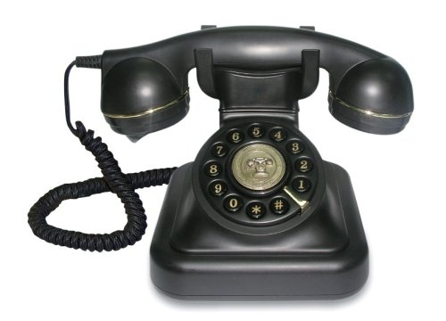 Brondi Vintage 20 – Telefono analogico con filo in un elegante design retrò con dettagli dorati