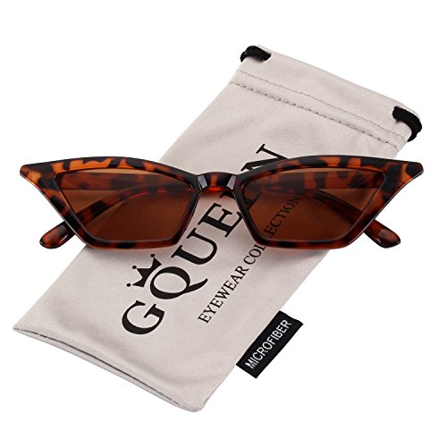 GQUEEN Occhiali da Sole a Gatto Protezione UV Occhiali da Sole Kurt Cobain,GQS8