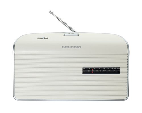 Grundig GRN1520 Music60 Radio, Bianco/Argento