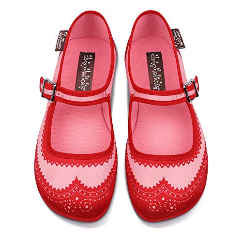 Hot Chocolate Design Chocolaticas Habana Red Ballerine Mary Jane Basse da Donna Multicolore HCD 37