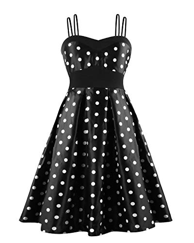 Hotelvs Donna Anni 50 Vintage Cocktail Partito retrò Polka DOT Vestiti Elegante Abito