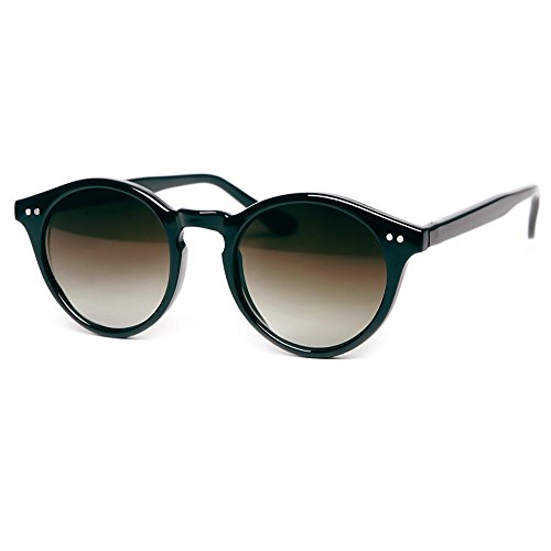 KISS Occhiali da sole stile MOSCOT mod. WAVE Johnny Depp – Cult VINTAGE Leggeri uomo donna TONDI unisex – NERO