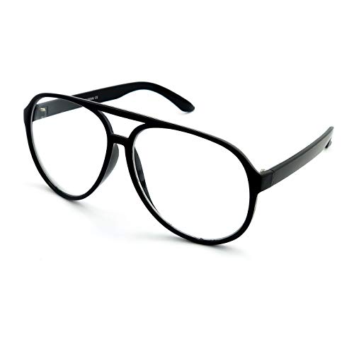 KISS Occhiali neutri Vintage mod. BLOW – montatura da vista CULT MOVIE uomo donna JOHNNY DEPP stile aviatore – NERO