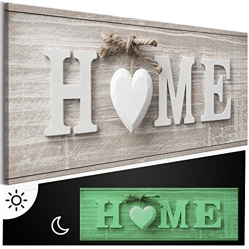 murando – Quadri su tela incandescente nel buio 120×40 cm – giorno e notte quadri sul muro- premium – quadri 3D luminescenti – stampa artistica – tela fliselina XXL non tessuto – pronta per essere appesa – Home m-A-0686-ag-a
