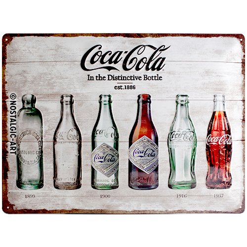 Nostalgic-Art Cartello, PVC, Bianco, 40 x 30 cm