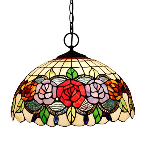 Odziezet Lampadari a Sospensione Vintage in Stile Mosaici Rontonda Plafoniera per Camera Soggiorno