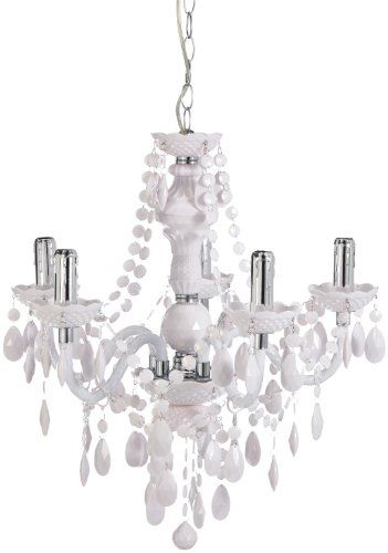 Reality Leuchten 5 Reality R1107-01 Lüster Lampadario, 40 W, Bianco, Diametro 52 cm