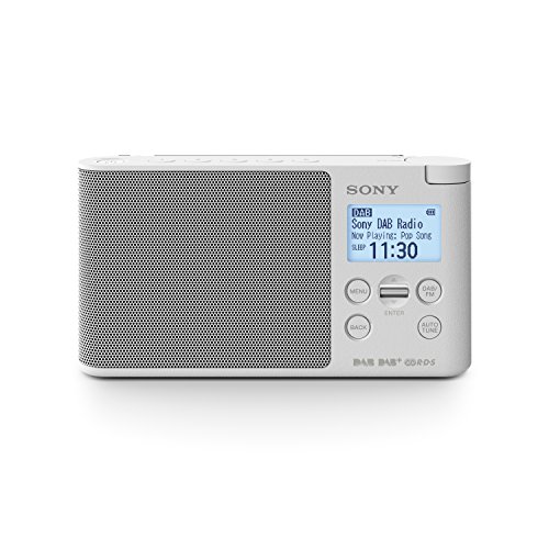 Sony XDR-S41D radio digitale portatile, con DAB+,FM, 87.5 – 108 MHz, 174.928 – 239.2 MHz, Auto tuning, bianco