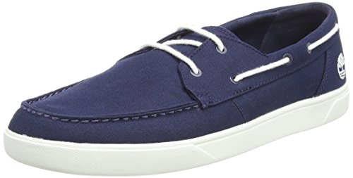 Timberland Bayham Canvas Mocassini, Mocassini Uomo, Blu (Black Iris Canvas 019), 40 EU