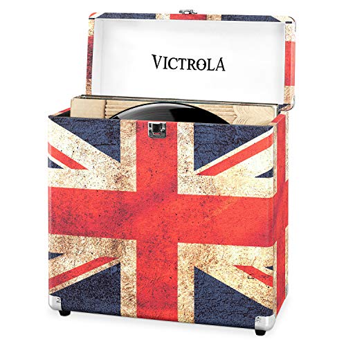 Victrola Custodia Valigia porta vinili 30+ pezzi LP – UK Flag