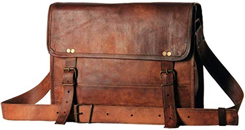 ALASKA EXPORTS – BF da Uomo in Vera Pelle Messenger Borse Laptop Briefcase Satchel Mens Bag