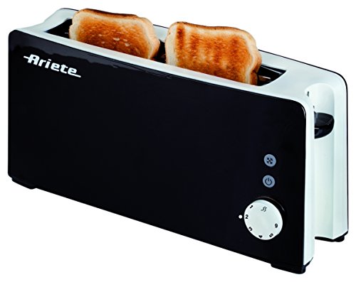 Ariete 127 – Tostapane con scanalatura lunga, 1000 W Nero