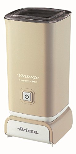 Ariete 2878 Cappuccinatore Vintage  Montalatte per cappuccino t cioccolata calda e fredda infusi liofilizzati 500 watt in colore Beige pastello