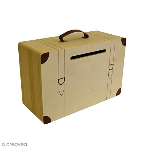 Artemio 14002115 urna Valigia, Legno, 35 x 15 x 23 cm, Multicolore