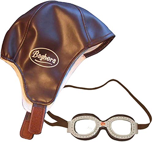 Baghera Set Cappello Pilota Bambino e Occhiali Pilota Bambino | Cappello e occhiali stile aviatore per bambini vintage | Set berretto e occhiali aviatore per bambini a partire da 3 anni d’età