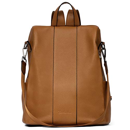 BOSTANTEN Zaino Donna Antifurto in Pelle borsetta Zainetti 2 in 1 Zaini viaggio vintage casual scuola Zaino Marrone