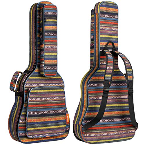 CAHAYA Borsa Chitarra Boema Custodia Chitarra Vintage con Imbottitura 15,6mm per Chitarre Classiche Acustiche da 40 41 42 Pollici