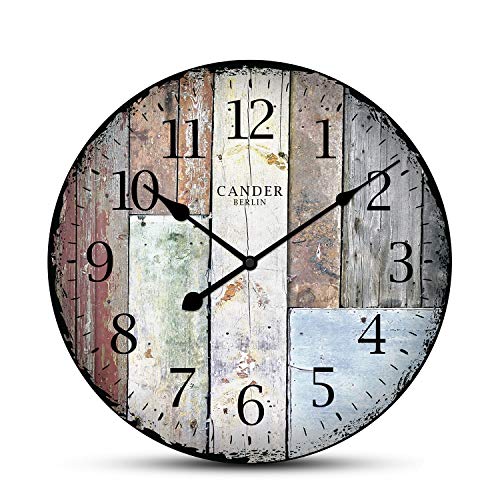 Cander Berlin MNU 7030 Orologio da parete vintage in MDF con meccanismo silenzioso  305 cm senza ticchettio