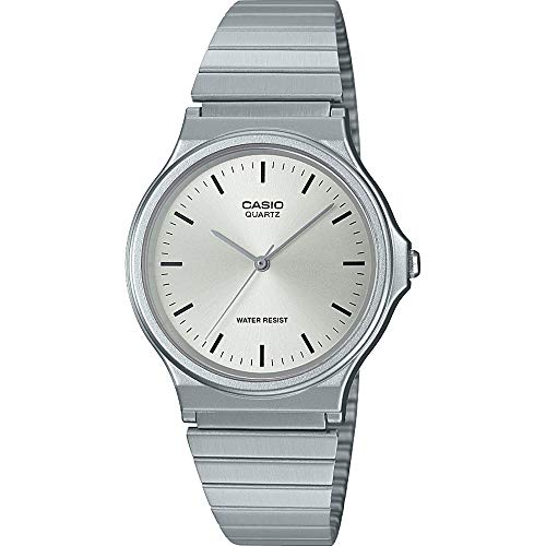 Casio Orologio Analogico Quarzo Unisex Adulto con Cinturino in Acciaio Inox MQ-24D-7EEF
