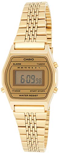 Casio Orologio Digitale Quarzo Donna con Cinturino in Acciaio Inox LA690WEGA-9EF