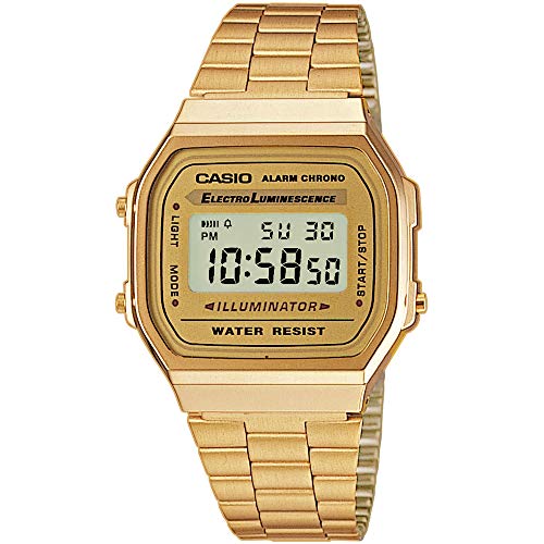 Casio Orologio Digitale Uomo con Cinturino in Acciaio Inox A168WG-9EF