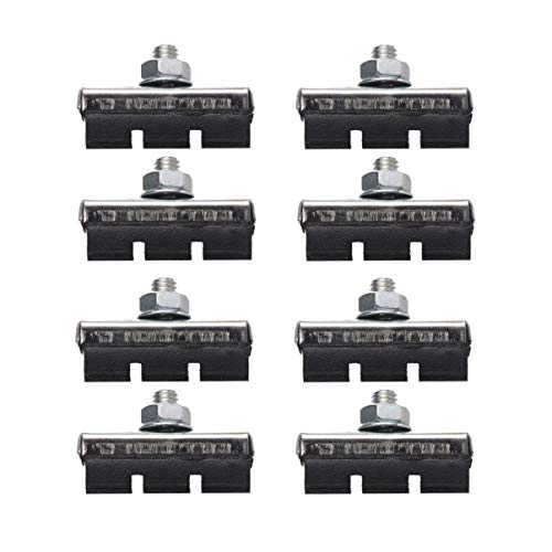 CLISPEED Pattini per V-Brake Freno Shimano di Bicicletta in Nero 4PAIA
