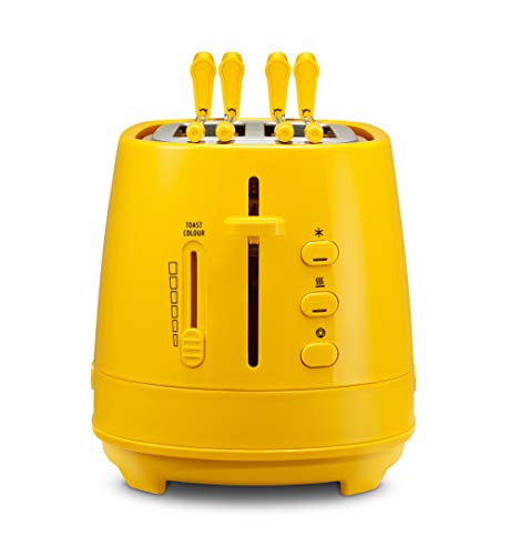 Dè Longhi CTLAP2203.Y Tostapane con Pinze, Plastica, Giallo