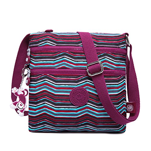 Foino Borsa Tracolla Donna Borse a Spalla Moda Sacchetto Scuola Borsa Sportiva Borsello Studenti Borsetta Vintage Tasca Leggero Borse da Viaggio per Sport Messenger Bag