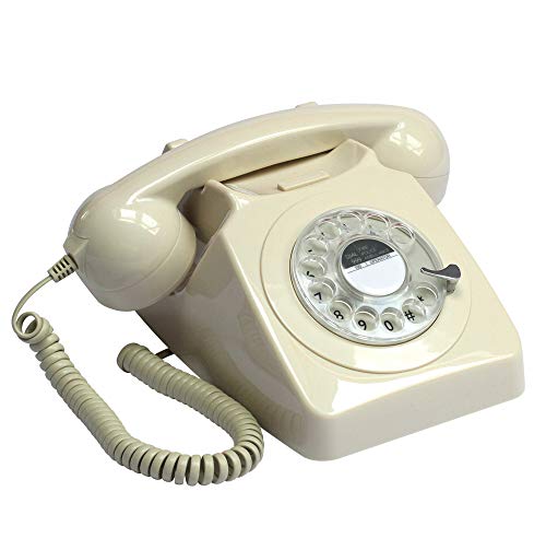 GPO GPO746IVR 746 Desk Phone Rotary Dial Ivory