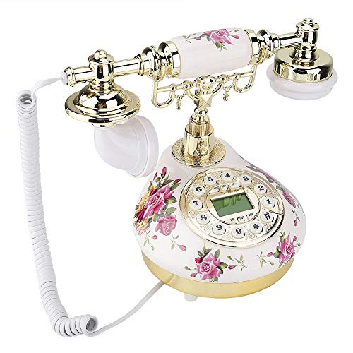 Hakeeta Telefono Fisso Antico, Telefono con Filo retrò Vintage con Display ID chiamante FSK e DTMF, cancellazione del Rumore, Vivavoce, retroilluminazione, IP Auto per casa, Hotel, Ufficio.