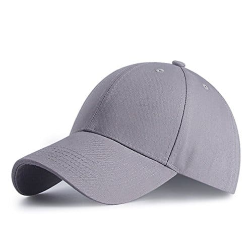 HGDGears Cotone Cappello da Baseball Snapback di Hip Hop Cappello Piatto – Cappello uomo unisex Berretto da baseball (grigio)