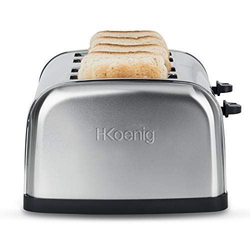 HKoenig TOS14 Tostapane 4 fette  6 livelli di cottura Acciaio Inox 1500W