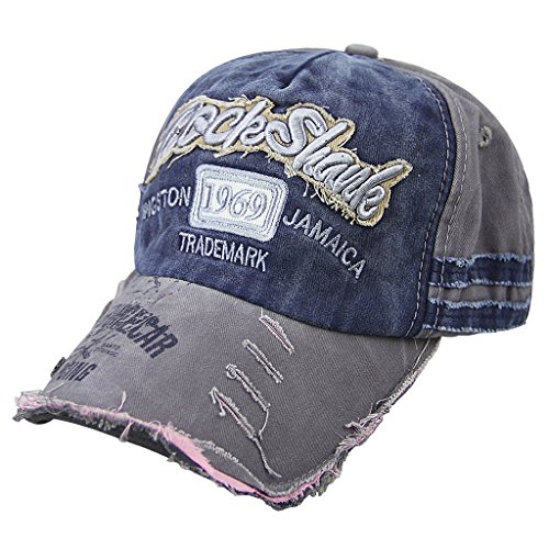 JIAHG Unisex Baseball cap Cappello da Sole alla Moda & Design Vintage, Stile Classico, Regolabile, da Baseball Snapback Trucker cap Cappello, Vintage B