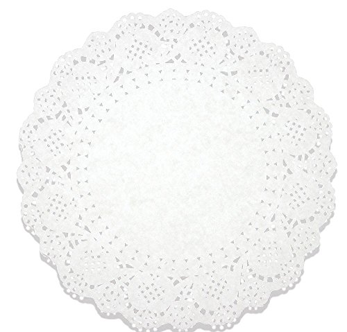 Juvale Lace centrini di carta – centrino runner cake box Liner, 26,7 cm – 250 pezzi