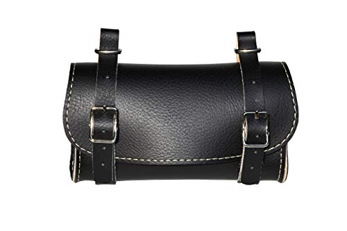 KT Bike Borsello sottosella per Bicicletta. Borsa sotto Sella per Bici. Similpelle. Colore Nero. Made in Italy (Vin_3 Eco_N)