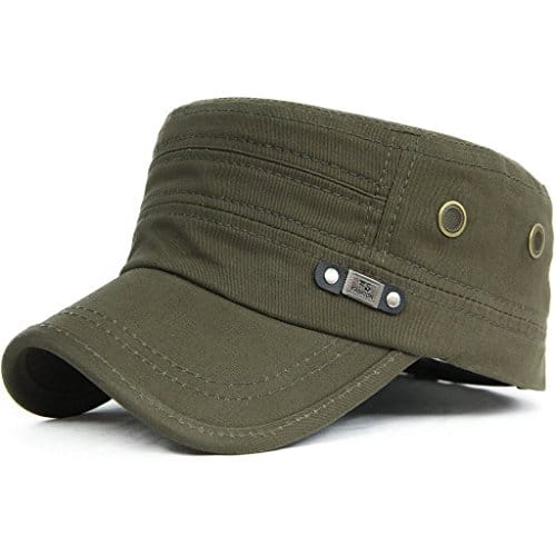 Kuyou, Army Military, Capello da baseball unisex vintage in stile militare 009Oliv. Taglia unica