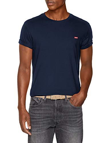 Levi’s SS Original HM Tee T-Shirt, Blu (Cotton + Patch Dress Blues 0017), Small Uomo