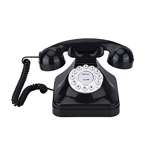 Mavis Laven Telefono a Filo, Telefono Multifunzionale in Stile retrò Vintage Telefono in plastica Telefono Fisso Fisso per Hotel Domestico