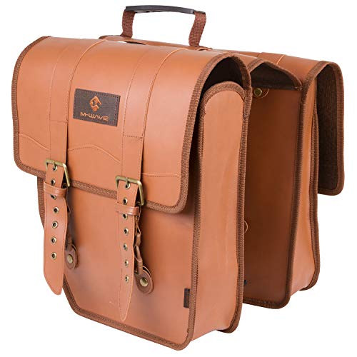 M-Wave Amsterdam Double L, Borsa portabici Unisex-Adulto, Marrone, 15 Litri