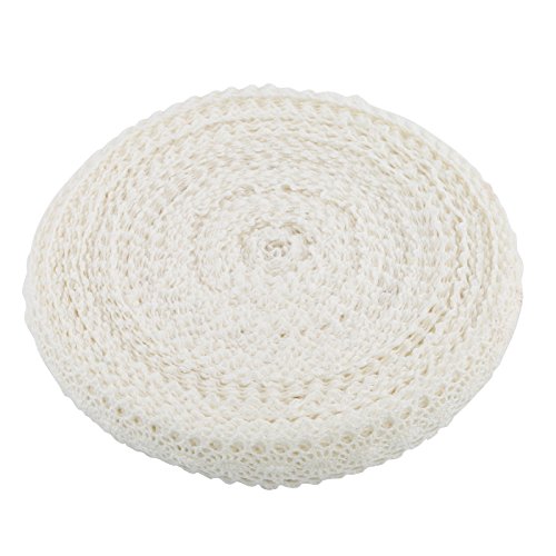 Naler 20 metro Nastro di pizzo, Pizzo di cotone all’uncinetto bordo trim nastro per cucire abiti da sposa abiti da sposa decorazione del partito fai da te