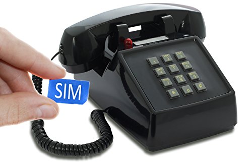 Opis PushMeFon mobile – Telefono vintage cellulare/cellulare da tavolo (nero)